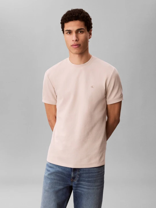 Zdjęcie produktu Calvin Klein Jeans T-shirt | Slim Fit beżowy