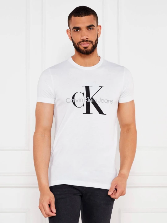 Zdjęcie produktu Calvin Klein Jeans T-shirt | Slim Fit biały