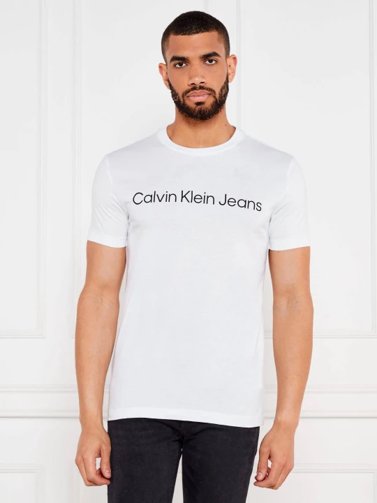 Zdjęcie produktu Calvin Klein Jeans T-shirt | Slim Fit biały