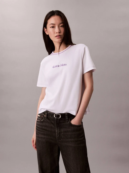 Zdjęcie produktu Calvin Klein Jeans T-shirt | Slim Fit biały