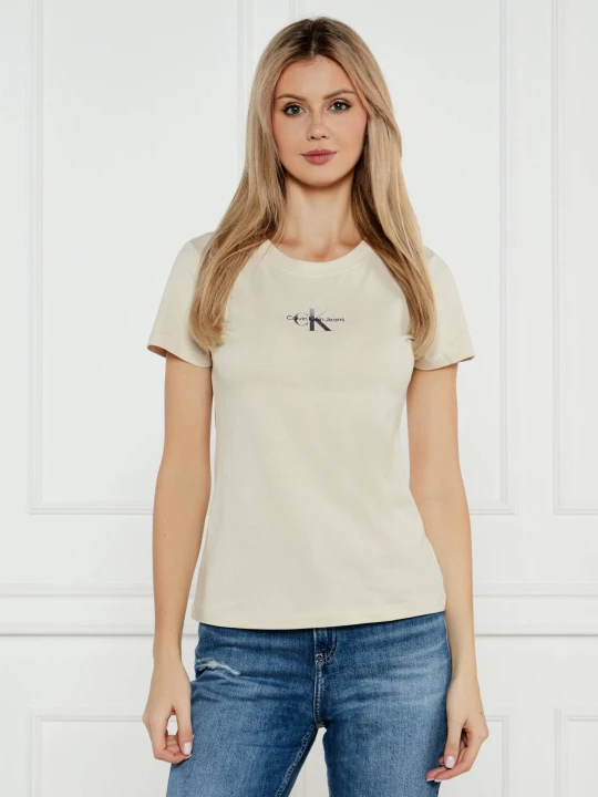 Zdjęcie produktu Calvin Klein Jeans T-shirt | Slim Fit beżowy