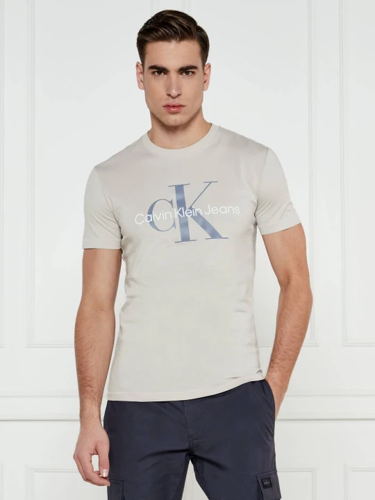 Zdjęcie produktu Calvin Klein Jeans T-shirt | Slim Fit beżowy