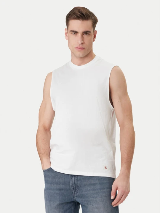 Zdjęcie produktu Calvin Klein Jeans Tank top LV04RF273G Biały Slim Fit
