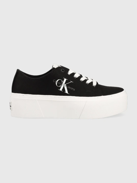Zdjęcie produktu Calvin Klein Jeans tenisówki FLATFORM+ CUPSOLE LOW TXT czarny