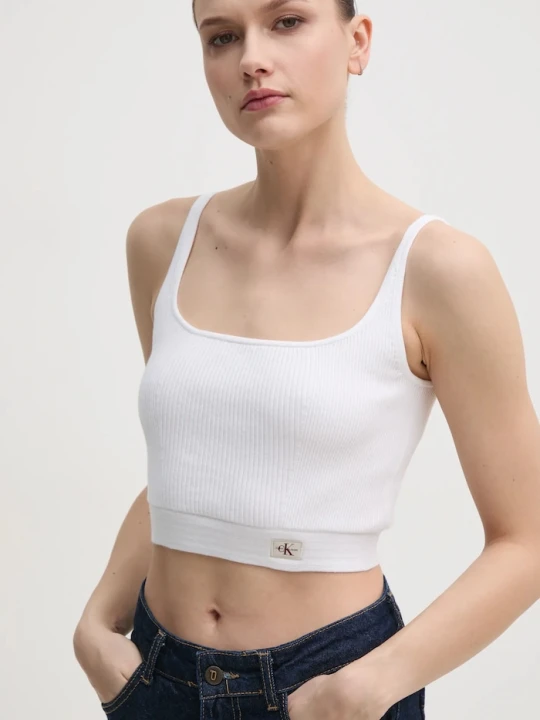 Zdjęcie produktu Calvin Klein Jeans top biały