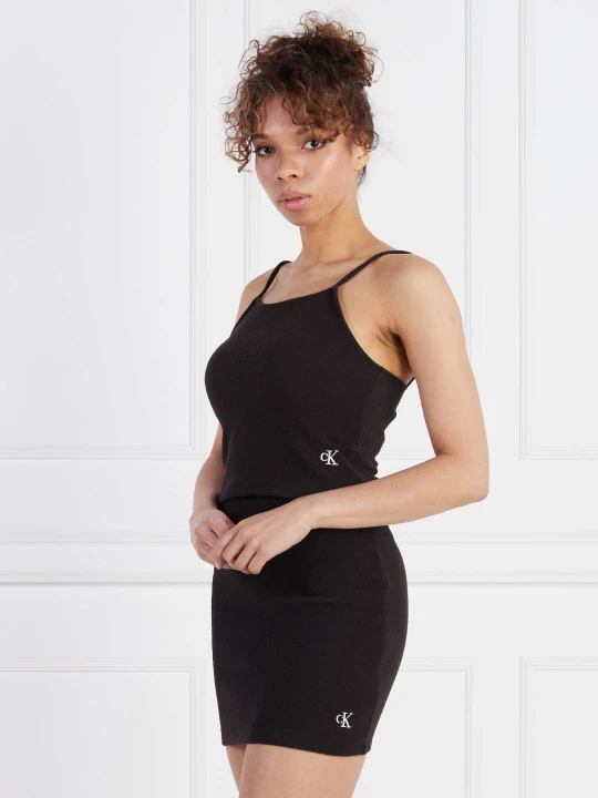 Zdjęcie produktu Calvin Klein Jeans Top | Cropped Fit czarny