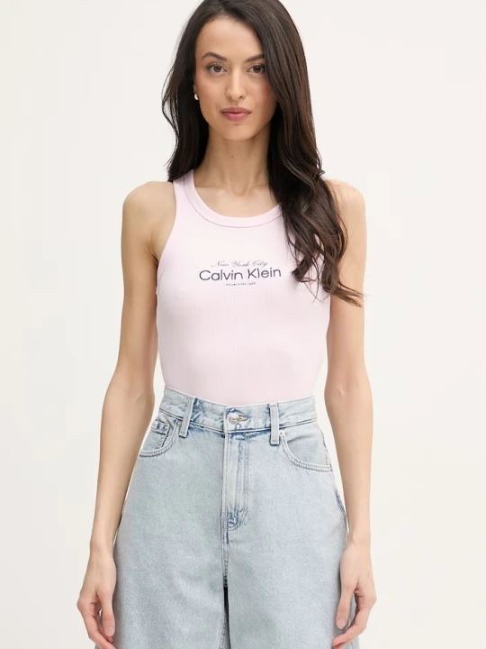 Zdjęcie produktu Calvin Klein Jeans top damski różowy