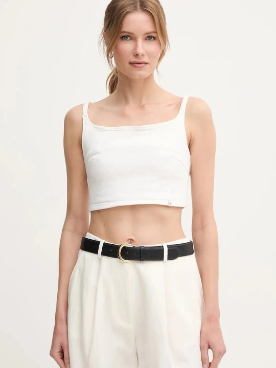 Zdjęcie produktu Calvin Klein Jeans top beżowy