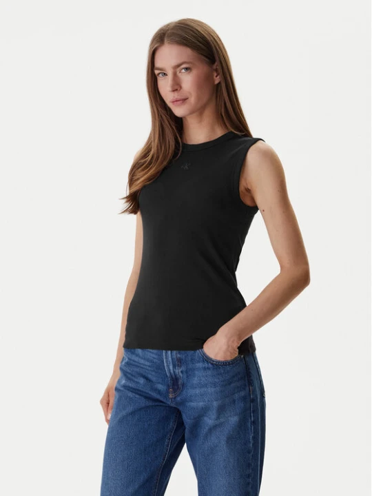 Zdjęcie produktu Calvin Klein Jeans Top LV047B265G Czarny Slim Fit