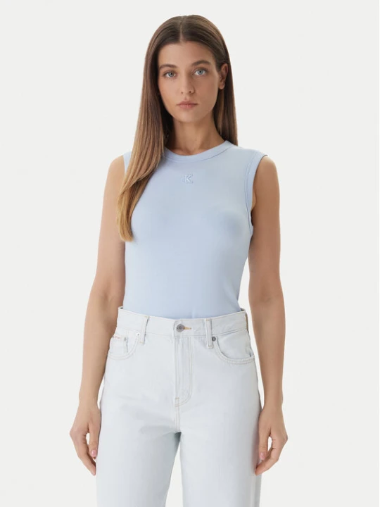 Zdjęcie produktu Calvin Klein Jeans Top LV047B265G Niebieski Slim Fit