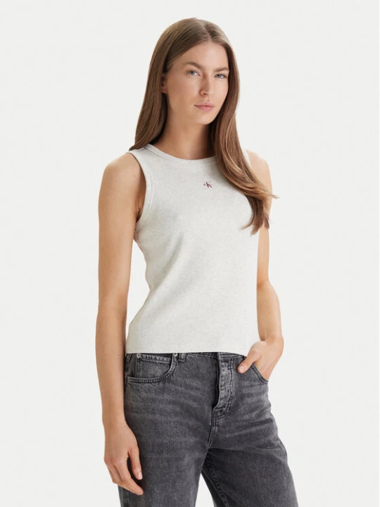 Zdjęcie produktu Calvin Klein Jeans Top LV047C201G Beżowy Slim Fit