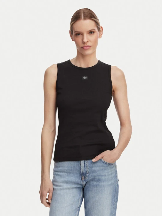 Zdjęcie produktu Calvin Klein Jeans Top LV047F246G Czarny Slim Fit