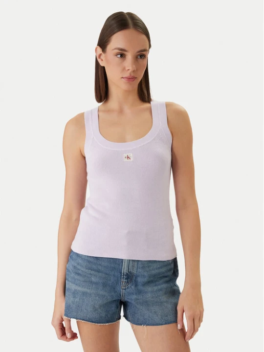 Zdjęcie produktu Calvin Klein Jeans Top LV047F355G Różowy Slim Fit