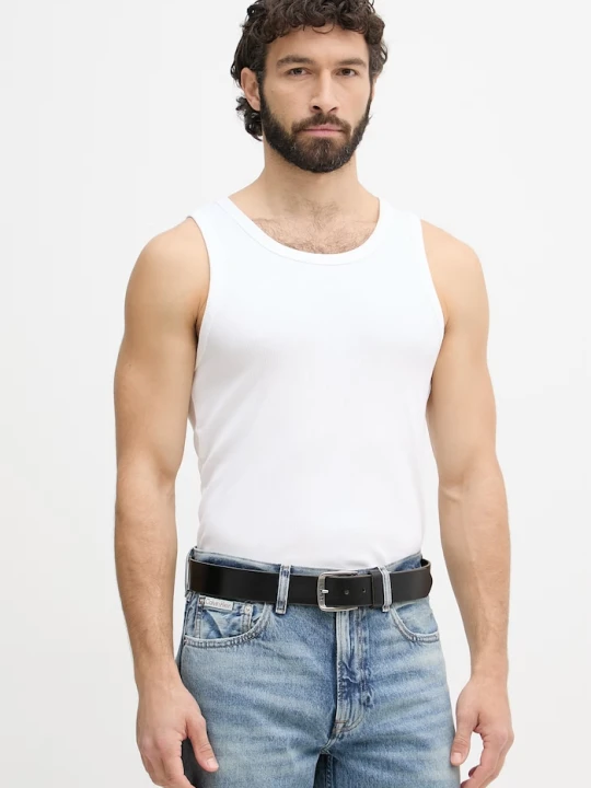 Zdjęcie produktu Calvin Klein Jeans top męski z bawełną biały