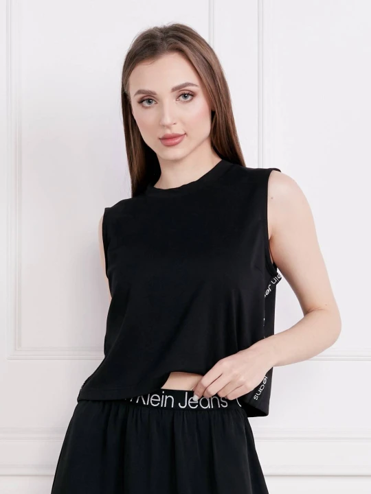 Zdjęcie produktu Calvin Klein Jeans Top MILANO | Loose fit czarny