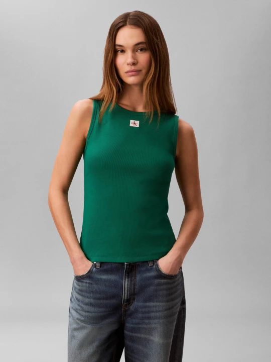 Zdjęcie produktu Calvin Klein Jeans Top | Slim Fit zielony
