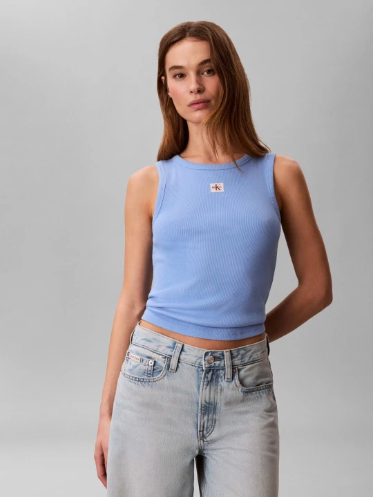 Zdjęcie produktu Calvin Klein Jeans Top | Slim Fit niebieski