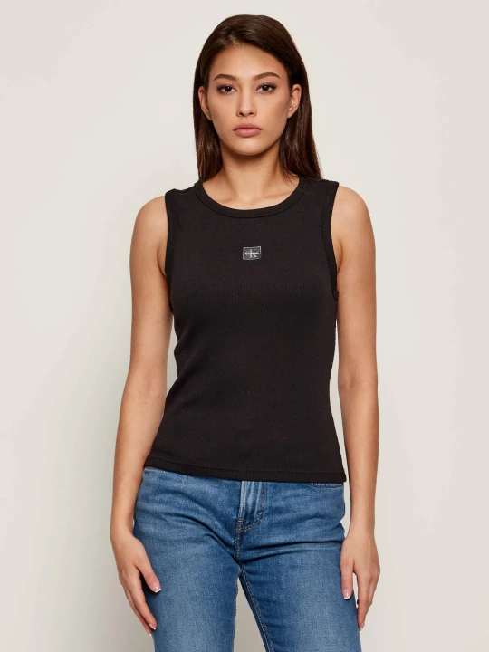 Zdjęcie produktu Calvin Klein Jeans Top | Slim Fit czarny