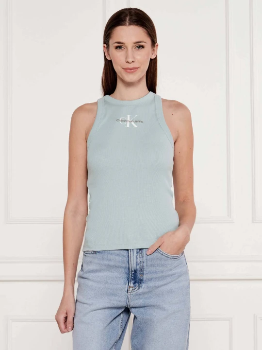 Zdjęcie produktu Calvin Klein Jeans Top | Slim Fit błękitny