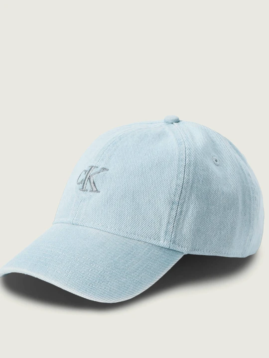 Zdjęcie produktu Calvin Klein Jeansowa bejsbolówka błękitny