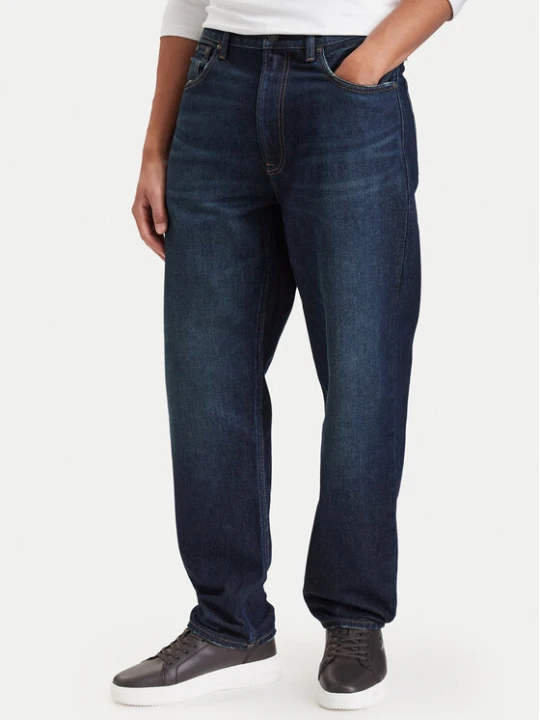 Zdjęcie produktu Calvin Klein Jeansy 90s LV04RH739G Granatowy Taper Fit