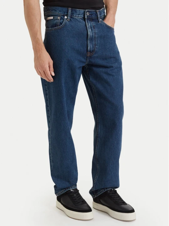 Zdjęcie produktu Calvin Klein Jeansy LV04RD712G Granatowy Regular Fit