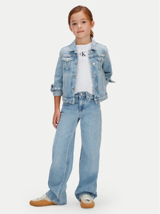 Zdjęcie produktu Calvin Klein Jeansy LVCKSJC02G Niebieski Wide Leg
