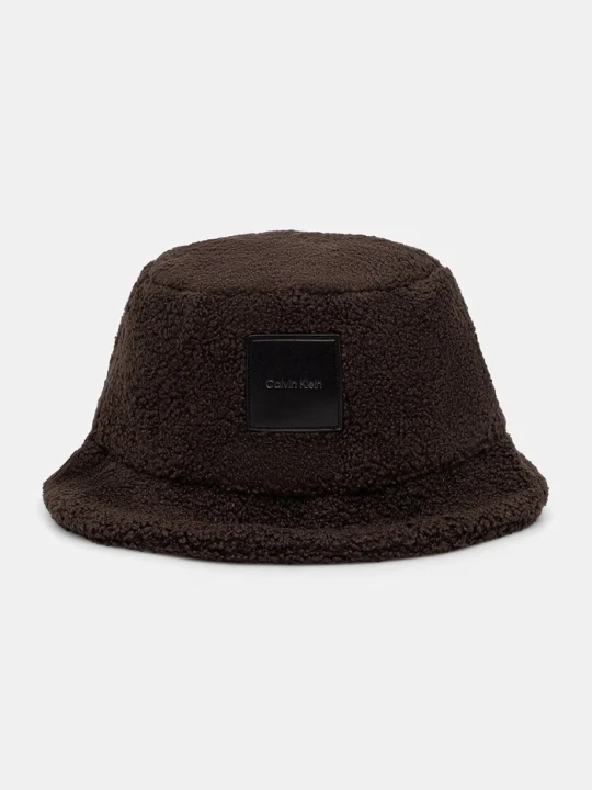 Zdjęcie produktu Calvin Klein kapelusz bucket damski brązowy