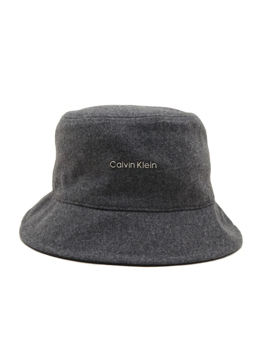 Zdjęcie produktu Calvin Klein Kapelusz | z dodatkiem wełny grafitowy