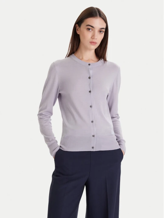 Zdjęcie produktu Calvin Klein Kardigan LV044D323G Szary Slim Fit