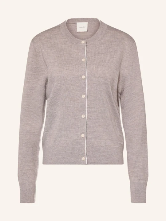 Zdjęcie produktu Calvin Klein Kardigan Z Wełny Merynosowej beige