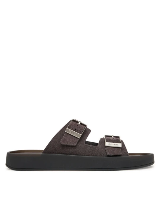 Zdjęcie produktu Calvin Klein Klapki Ergon Double Bar Sandal Su HM0HM02094 Brązowy