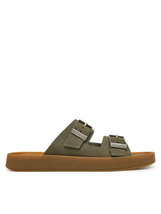 Zdjęcie produktu Calvin Klein Klapki Ergon Double Bar Sandal Su HM0HM02094 Zielony