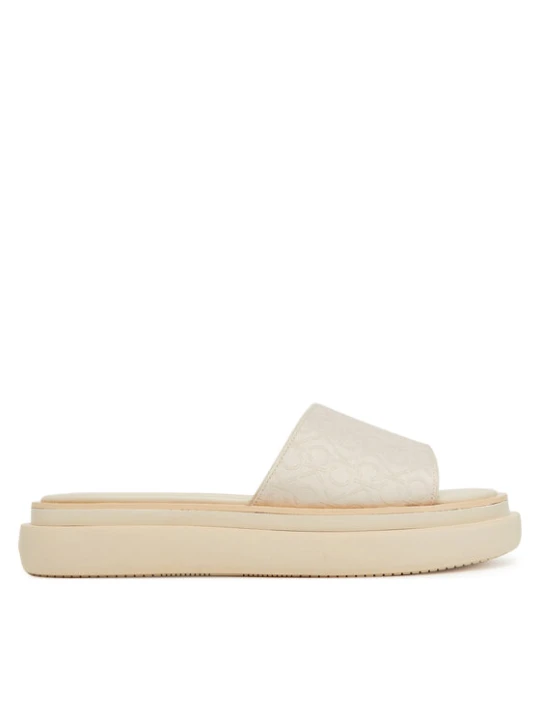 Zdjęcie produktu Calvin Klein Klapki Flatform Slide Jacq HW0HW02461 Écru Kremowy
