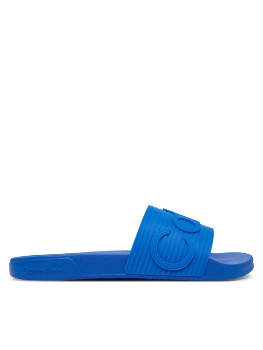 Zdjęcie produktu Calvin Klein Klapki Nemo - Contoured Emblem Logo Sliders HM0HM02113 Niebieski