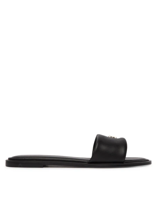 Zdjęcie produktu Calvin Klein Klapki Round Flat Sndl Lth Bar Hw 2 HW0HW02925 Czarny