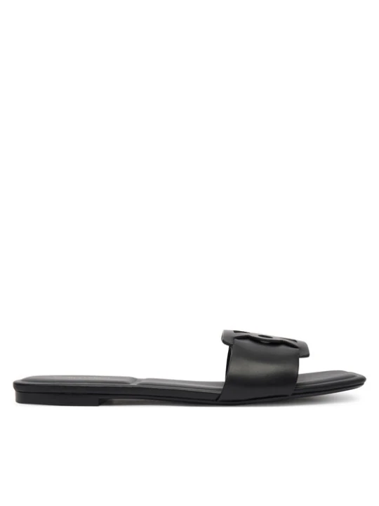 Zdjęcie produktu Calvin Klein Klapki Square Flat Sandal Emblem HW0HW03128 Czarny