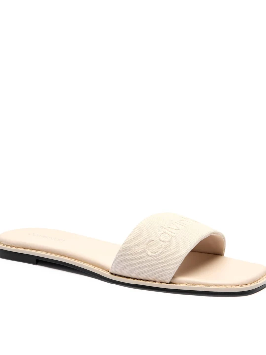 Zdjęcie produktu Calvin Klein Klapki | z dodatkiem skóry beżowy