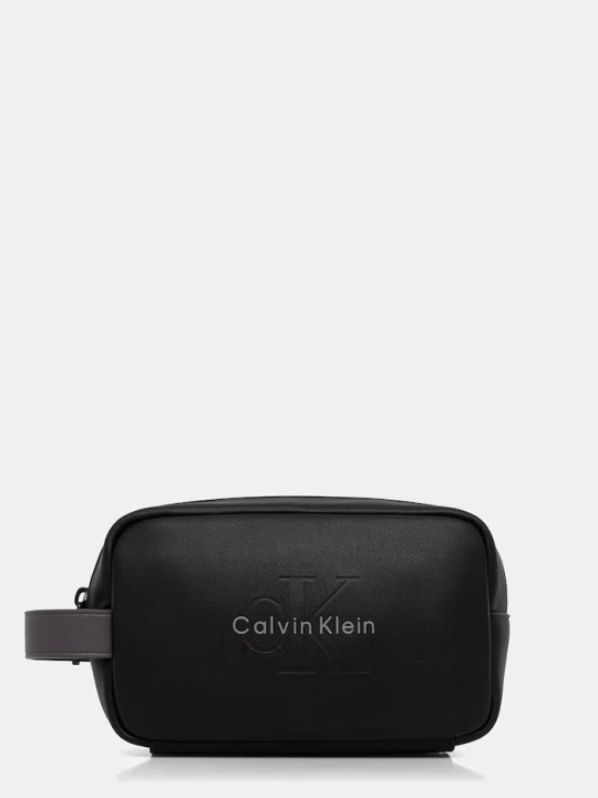 Zdjęcie produktu Calvin Klein kosmetyczka męska z imitacji skóry czarny