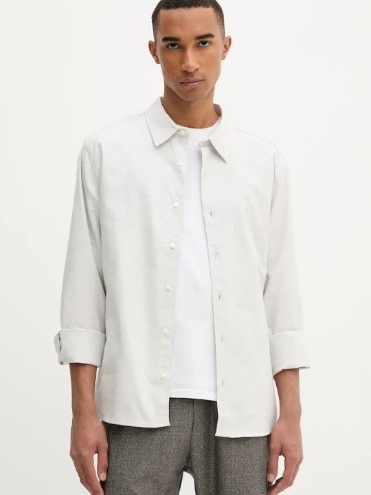 Zdjęcie produktu Calvin Klein koszula bawełniana szary