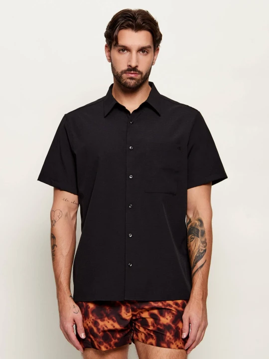 Zdjęcie produktu Calvin Klein Koszula | Classic fit | stretch czarny