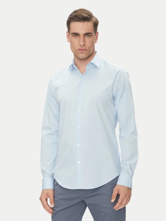 Zdjęcie produktu Calvin Klein Koszula Essential LV019EU000 Błękitny Slim Fit Niebieski jasny