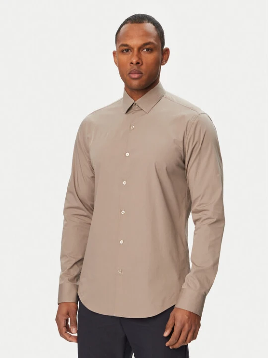 Zdjęcie produktu Calvin Klein Koszula Essentials LV019EU037 Beżowy Slim Fit
