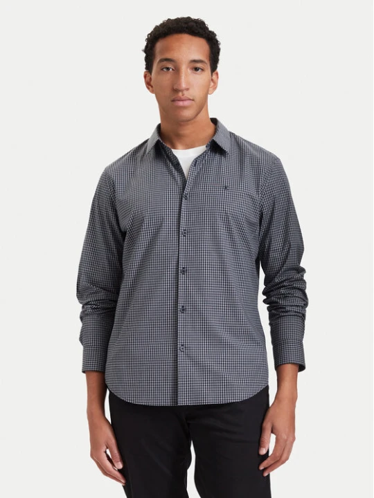 Zdjęcie produktu Calvin Klein Koszula Gingham LV04LH100G Granatowy Slim Fit