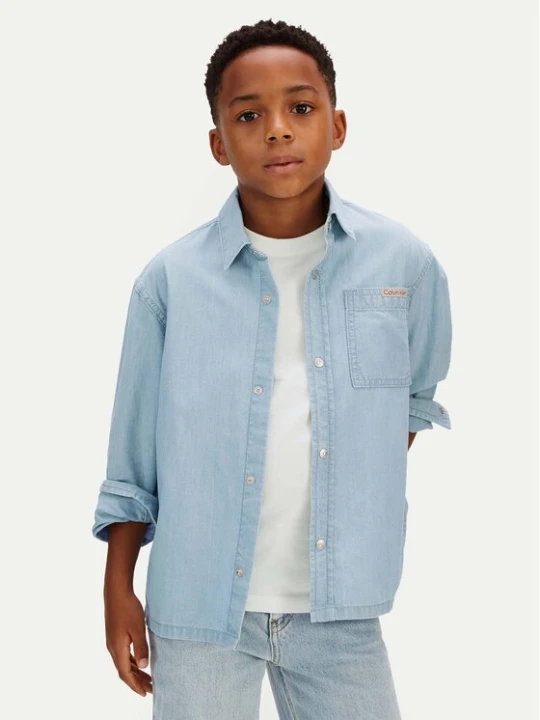 Zdjęcie produktu Calvin Klein Jeans Koszula jeansowa LVCKSJB30B Niebieski Regular Fit