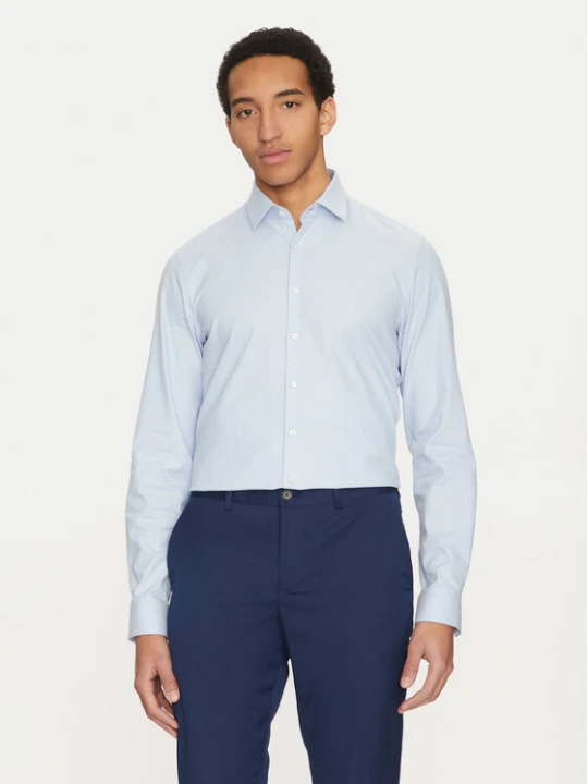 Zdjęcie produktu Calvin Klein Koszula K10K114307 Błękitny Slim Fit Niebieski jasny