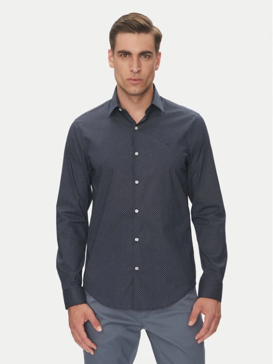 Zdjęcie produktu Calvin Klein Koszula LV019EU005 Granatowy Slim Fit