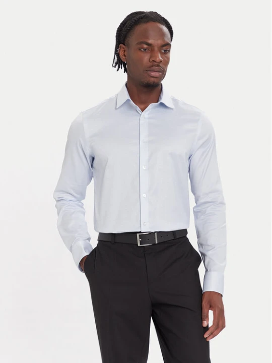 Zdjęcie produktu Calvin Klein Koszula LV019EU068 Błękitny Slim Fit Niebieski jasny