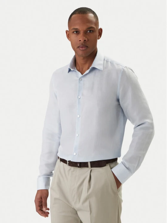 Zdjęcie produktu Calvin Klein Koszula LV019EU121 Błękitny Regular Fit Niebieski jasny