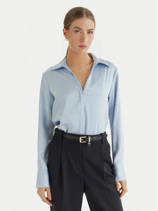 Zdjęcie produktu Calvin Klein Koszula LV044F129G Błękitny Regular Fit Niebieski jasny